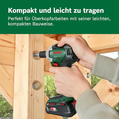 Bosch Akku-Drehschlagschrauber UniversalImpactDrive 18V-350 (kraftvolles Schrauben und Befestigen im Bauwesen; max. Drehmoment: 350 Nm; Sechskantadapter; Mutternschlüsselsatz; ohne Akku) – Bild 6