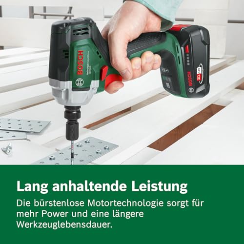 Bosch Akku-Drehschlagschrauber UniversalImpactDrive 18V-350 (kraftvolles Schrauben und Befestigen im Bauwesen; max. Drehmoment: 350 Nm; Sechskantadapter; Mutternschlüsselsatz; ohne Akku) – Bild 7