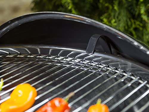 Weber Classic Kettle Holzkohlegrill/Porzellanemaillierter Deckel und Kessel, 57 cm Grillfläche, One-Touch-Reinigungssystem, Deckelthermometer, Dreibein-Ständer und Räder, Schwarz – Bild 13