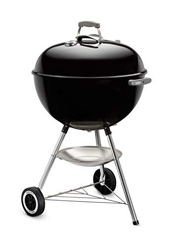 Weber Classic Kettle Holzkohlegrill/Porzellanemaillierter Deckel und Kessel, 57 cm Grillfläche, One-Touch-Reinigungssystem, Deckelthermometer, Dreibein-Ständer und Räder, Schwarz – Bild 17