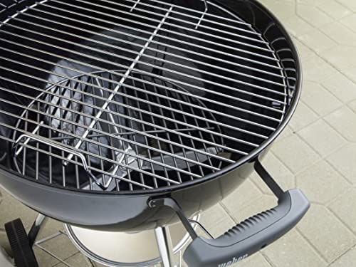 Weber Classic Kettle Holzkohlegrill/Porzellanemaillierter Deckel und Kessel, 57 cm Grillfläche, One-Touch-Reinigungssystem, Deckelthermometer, Dreibein-Ständer und Räder, Schwarz – Bild 6