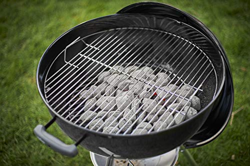 Weber Classic Kettle Holzkohlegrill/Porzellanemaillierter Deckel und Kessel, 57 cm Grillfläche, One-Touch-Reinigungssystem, Deckelthermometer, Dreibein-Ständer und Räder, Schwarz – Bild 7