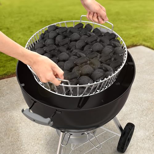 Onlyfire Holzkohlenaschenkorb aus Edelstahl für 57cm Holzkohlegrill,Kohlekorb für 57cm Weber Kugelgrill – Bild 2