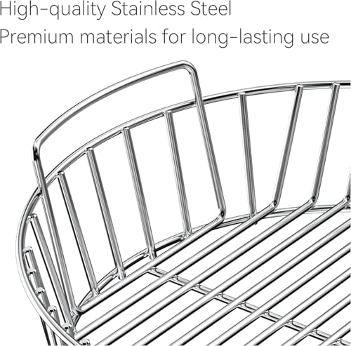 Onlyfire Holzkohlenaschenkorb aus Edelstahl für 57cm Holzkohlegrill,Kohlekorb für 57cm Weber Kugelgrill – Bild 5