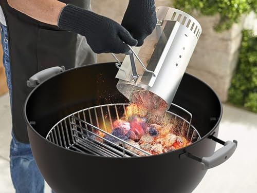 Onlyfire Holzkohlenaschenkorb aus Edelstahl für 57cm Holzkohlegrill,Kohlekorb für 57cm Weber Kugelgrill – Bild 6