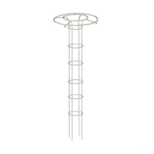 Desiumite Weißer PVC-Pflanzenstützrahmen für Kletterranken, gewölbtes Gartenspalier für Rosen, Tomaten und Gemüse, wetterbeständiges Pflanzengitter für den Außenbereich, 90–210 cm (210 cm)