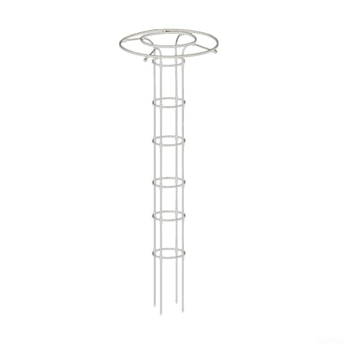 Desiumite Weißer PVC-Pflanzenstützrahmen für Kletterranken, gewölbtes Gartenspalier für Rosen, Tomaten und Gemüse, wetterbeständiges Pflanzengitter für den Außenbereich, 90–210 cm (210 cm) – Bild 7