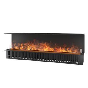 Inside C2200 Wasserdampfkamin mit mehrfarbiger Flamme, 3D-Effekt und App-Steuerung, Tank 4,8 l – 220 cm, Autorefill