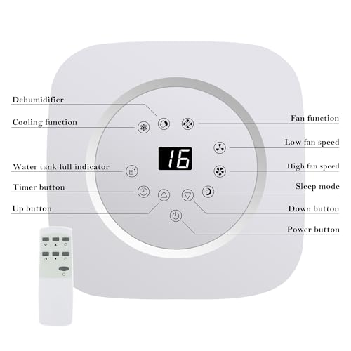 OZEANOS OT-AC-9000 Mobile AC Klimagerät mit Kühlleistung bis zu 9000 BTU/h, Leiser Betrieb unter 65 dB, Timer- und Sleep-Funktion, Kühl-Ventilator- und Entfeuchtungsmodus für Räume bis 90 m3 – Bild 2