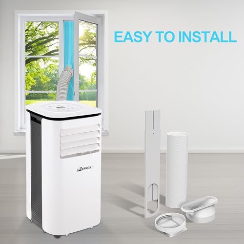 OZEANOS OT-AC-9000 Mobile AC Klimagerät mit Kühlleistung bis zu 9000 BTU/h, Leiser Betrieb unter 65 dB, Timer- und Sleep-Funktion, Kühl-Ventilator- und Entfeuchtungsmodus für Räume bis 90 m3 – Bild 3