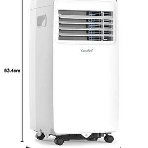 Alternative view of COMFEE' Tragbare Klimaanlage 5000 BTU/H, AMBRA 6C, 1,4 kW, 17㎡/50 m³, 3-in-1 tragbare Klimaanlage, Ventilator, Kühlung, Entfeuchtung, 24H Timer, Sleep Modus, Follow-me Funktion
