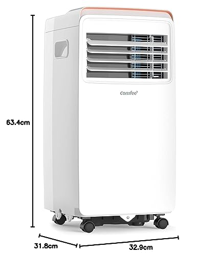 COMFEE' Tragbare Klimaanlage 5000 BTU/H, AMBRA 6C, 1,4 kW, 17㎡/50 m³, 3-in-1 tragbare Klimaanlage, Ventilator, Kühlung, Entfeuchtung, 24H Timer, Sleep Modus, Follow-me Funktion – Bild 2