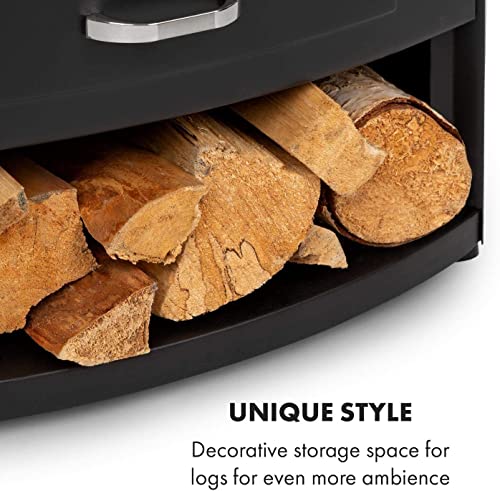 Klarstein Elektrokamin, Elektro Heizungen für Wohnzimmer & Innenräume, Elektrischer Kamin mit LED Flammen, Kamin mit Fernbedienung, Heizlüfter mit Timer, Einstellbarer Thermostat, Heizung 1900 W – Bild 8