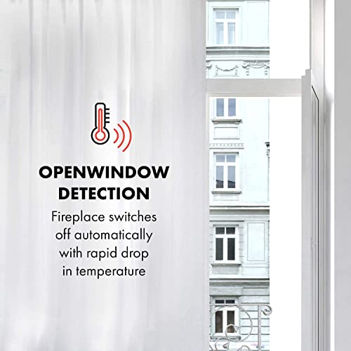 Klarstein Elektrokamin, Elektro Heizungen für Wohnzimmer & Innenräume, Elektrischer Kamin mit LED Flammen, Kamin mit Fernbedienung, Heizlüfter mit Timer, Einstellbarer Thermostat, Heizung 1900 W – Bild 9