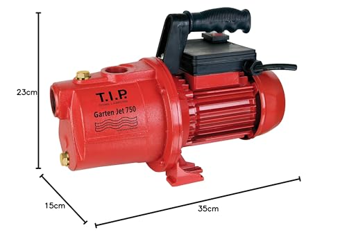 T.I.P. 31175 Gartenpumpe Guss Garten-Jet 750, bis 2.800 l/h Fördermenge, (L x B x H) 350 x 150 x 230 mm – Bild 3