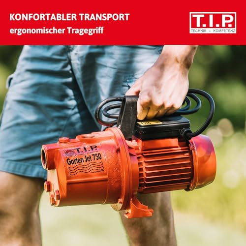T.I.P. 31175 Gartenpumpe Guss Garten-Jet 750, bis 2.800 l/h Fördermenge, (L x B x H) 350 x 150 x 230 mm – Bild 7