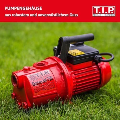 T.I.P. 31175 Gartenpumpe Guss Garten-Jet 750, bis 2.800 l/h Fördermenge, (L x B x H) 350 x 150 x 230 mm – Bild 8