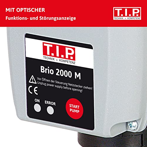 T.I.P. Elektronische Pumpensteuerung BRIO 2000 M, Plug and Play für Tauchdruck-, Tiefbrunnen-, Zisternen- und Gartenpumpen 1,5–3,5 bar, Automatisch, Trockenlaufschutz, Einfache Installation – Bild 7