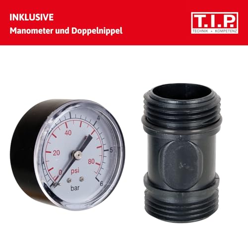 T.I.P. Elektronische Pumpensteuerung BRIO 2000 M, Plug and Play für Tauchdruck-, Tiefbrunnen-, Zisternen- und Gartenpumpen 1,5–3,5 bar, Automatisch, Trockenlaufschutz, Einfache Installation – Bild 8