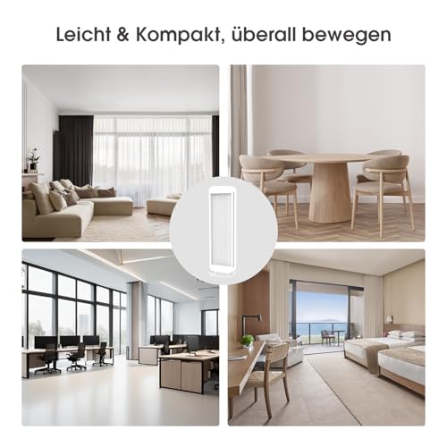 Infrarotheizung Standgerät Standfuß, Infrarot Heizstrahler, Infrarotstrahler 1400 Watt, Standheizstrahler mit Drehknopf, Standheizung Elektrisch, Elektroheizung Energiesparend, Weiß – Bild 6