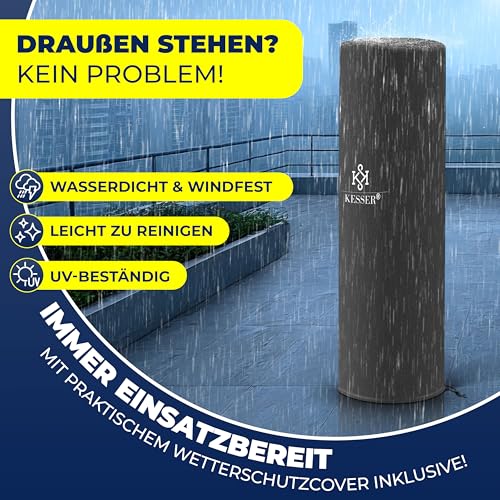 KESSER® Heizstrahler Gas KE12 Heizpilz für Terrasse Terrassenheizer Terrassenheizstrahler, Freiluftheizung 10 kW Gasheizstrahler gasheizer, Wärmestrahler, Heizgerät - inkl. Schutzhülle, Anthrazit – Bild 8