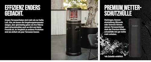 Enders Polo 2.0 Gas Terrassenstrahler | Heizstrahler für Terrasse, Garten, Camping, Outdoor mit Umkippsicherung inkl. Sturmfeuerzeug & Gasflaschen-Schlüssel – Bild 6