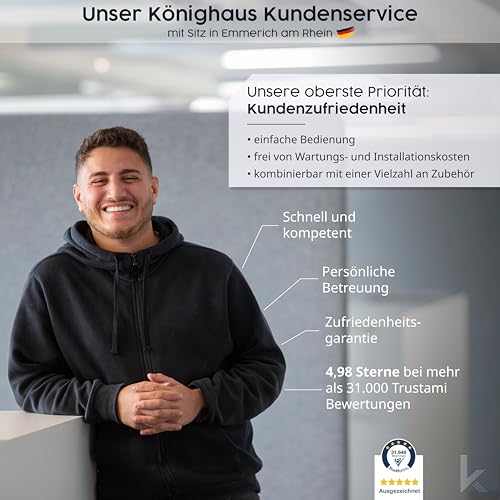 Könighaus Infrarot Bildheizung ✓ Jetzt stark reduziert ✓ TÜV SÜD geprüft ✓ 5 Jahre Garantie ✓ HD Qualität ✓ Schwarzer Rahmen ✓ Doppelter Überhitzungsschutz ✓ 600W ✓ Motiv: Stillleben Blume – Bild 6