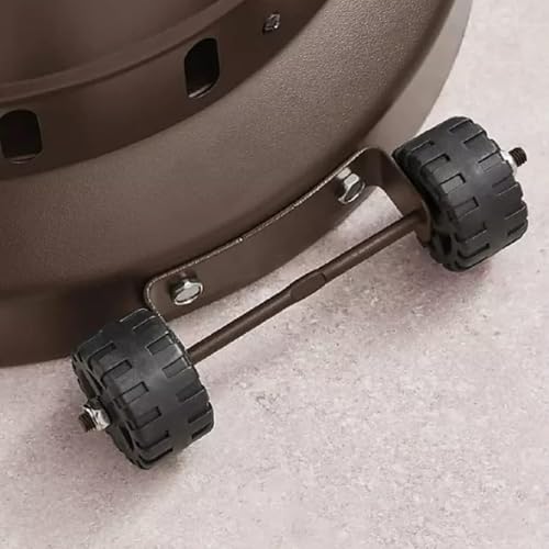 Gas Heizpilz Gasheizstrahler Außenbereich mit doppelschichtigem Edelstahlbrenner,Runden Tisch und Rädern,Umkippsicherung und Abschaltautomatik,für Garage,Camping,Wandern,Picknick – Bild 5