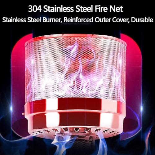 Gas Heizpilz Gasheizstrahler mit Umkippsicherung & Abschaltautomatik,Outdoor Terrassenheizer für Balkon & Garten,mit Transportrollen – Bild 3