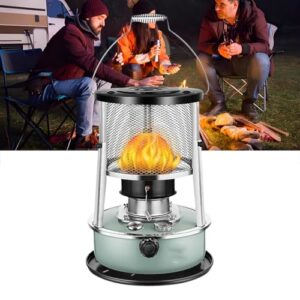 Hocheffizienter Petroleumofen for Den Innenbereich, 9000 Btu, Tragbarer Heizstrahler for Zuhause, Garage, Keller Und Camping(Green)