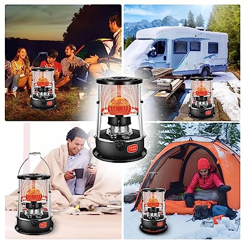 Hocheffizienter Petroleumofen for Den Innenbereich, 9000 Btu, Tragbarer Heizstrahler for Zuhause, Garage, Keller Und Camping(Green) – Bild 8