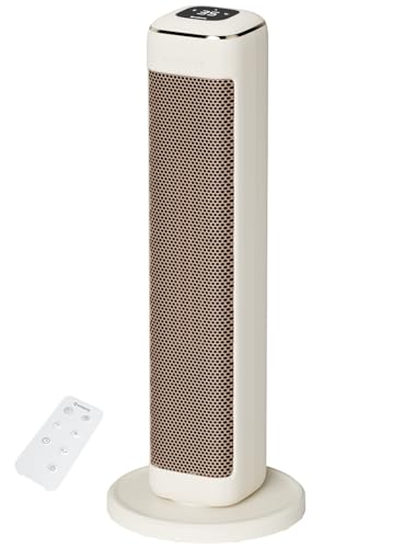 AIRMATE Heizlüfter Energiesparend, 63cm Keramik Heizlüfter Leise, 80° Oszillierend Heizung mit Fernbedienung und Thermostat, 3 Modu, ECO, 24H Timer, 2000W Space Heater, Überhitzungs-Kippschutz