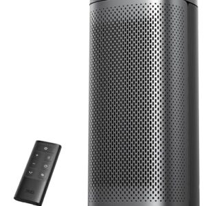Dreo 16 Inch Electric Heater, Energy Efficient Space Heaters with Thermostat, 70° Oscillating Remote Control 3 Mode Tip-over & Overheat Protection, Silent Ceramic Fan Heater for Home