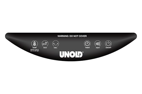 Unold 86545 Heizlüftertisch Henry, Keramik Heizlüfter – Leistungsstarke 2.000 W Raumheizung mit Touch-Panel-Display, Timerfunktion und Fernbedienung, ideal für Innenräume wie Büro und Zuhause – Bild 7