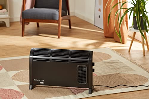 Rowenta CO3035 Konvektor- Heizlüfter Vectissimo | Zwei Leistungsstufen | Elektro- Heizung | Innenraum | Für 25 m² Räume, Schwarz – Bild 2