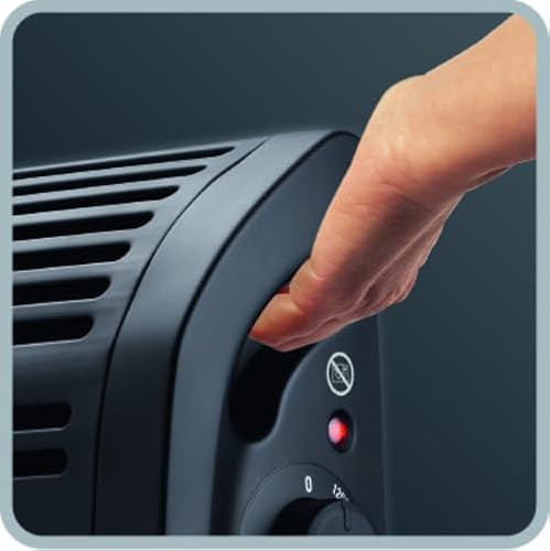 Rowenta CO3035 Konvektor- Heizlüfter Vectissimo | Zwei Leistungsstufen | Elektro- Heizung | Innenraum | Für 25 m² Räume, Schwarz – Bild 6