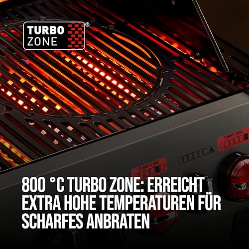 Enders Gasgrill Hyde 6 SIKR Turbo, 6-Brenner aus Edelstahl für kraftvolles direktes und indirektes Grillen, 800 °C TURBO ZONE, SWITCH GRID, Infarot-Backburner und Seitenkocher #8044 – Bild 2