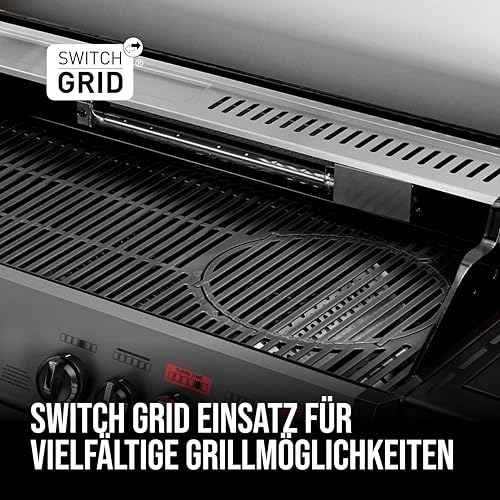 Enders Gasgrill Hyde 6 SIKR Turbo, 6-Brenner aus Edelstahl für kraftvolles direktes und indirektes Grillen, 800 °C TURBO ZONE, SWITCH GRID, Infarot-Backburner und Seitenkocher #8044 – Bild 3