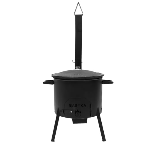 FlameFusion Utschak Universell XL inkl. Adapter & Aschebehälter Feuerofen | Uchag mit 16 & 22 Liter Kazan Outdoorküche – Bild 2