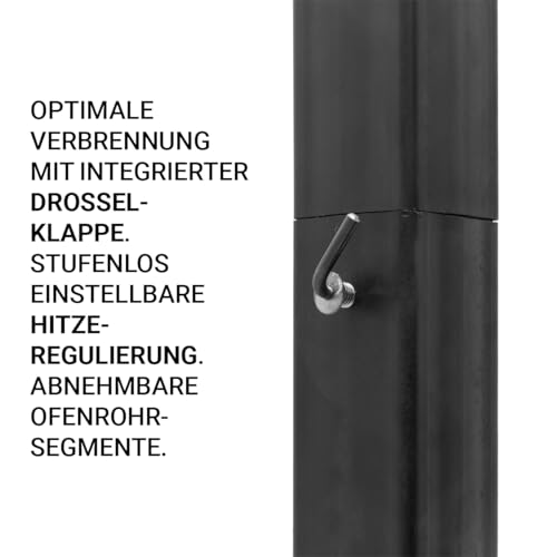 FlameFusion Utschak Universell XL inkl. Adapter & Aschebehälter Feuerofen | Uchag mit 16 & 22 Liter Kazan Outdoorküche – Bild 8
