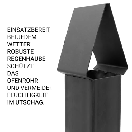 FlameFusion Utschak Universell XL inkl. Adapter & Aschebehälter Feuerofen | Uchag mit 16 & 22 Liter Kazan Outdoorküche – Bild 9