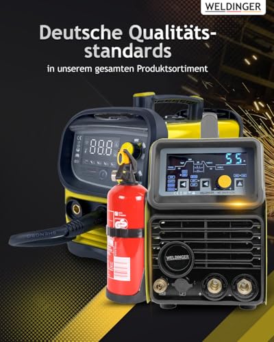 WELDINGER ME 130 mini Flux Fülldrahtschweißgerät 1 kg Fülldraht Fülldraht-Gasdüse Stromdüsen MMA Lift-WIG abnehmbares Schlauchpaket 5 Jahre Garantie – Bild 8