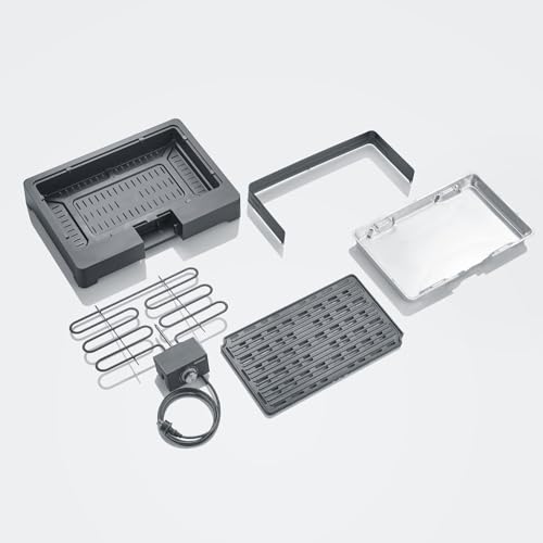 SEVERIN Standgrill mit Aluminium-Grillplatte und Standuntergestell mit Ablagerost, Elektrogrill mit schnellem Grill-Start, Balkon Grill ohne Verbrennungsgefahr, Schwarz, PG 8568 – Bild 7