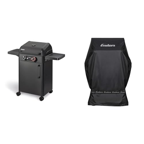 Enders Elektrogrill eFLOW PRO 2 TURBO SHADOW, Gussrost SWITCH GRID & Premium Wetterschutzhülle für Enders Grill BROOKLYN Next 2 3, eFLOW PRO 2