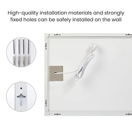 Hocosyme Infrarotheizung 180 Watt, Infrarotheizung Wandmontage bis 120 Grad Celsius für 2-5㎡ - 1-3 Min auf Betriebstemperatur - TÜV 10 Jahre Garantie. – Bild 5