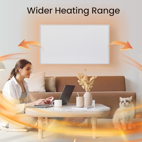 Hocosyme Infrarotheizung 180 Watt, Energiesparende Infrarot Wandheizung - Infrarot Heizung Heizkörper Heizpaneel - Elektroheizung mit Uberhitzungsschutz - 300 * 600mm - TÜV – Bild 6