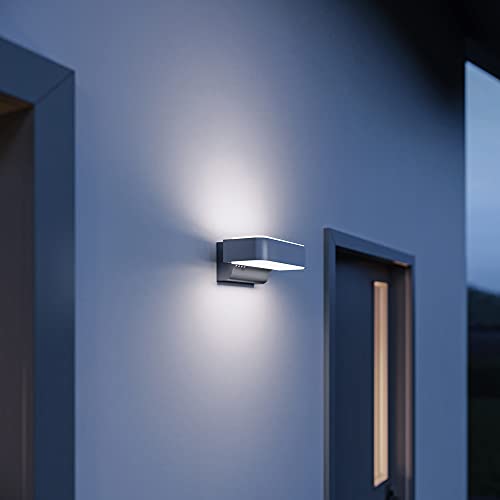 Steinel LED Außenleuchte L 810 C Connect, smarte Wandleuchte, dimmbar, bedienbar per App, 9.8 W, 3000 K, Anthrazit – Bild 4