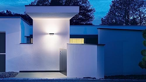 Steinel LED Außenleuchte L 810 SC Connect, 160° iHF- Bewegungsmelder, 9.8 W, 3000 K, smarte Wandleuchte, dimmbar, Zeitpläne, silber – Bild 2