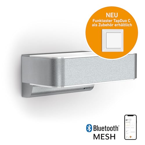 Steinel LED Außenleuchte L 810 SC Connect, 160° iHF- Bewegungsmelder, 9.8 W, 3000 K, smarte Wandleuchte, dimmbar, Zeitpläne, silber – Bild 4