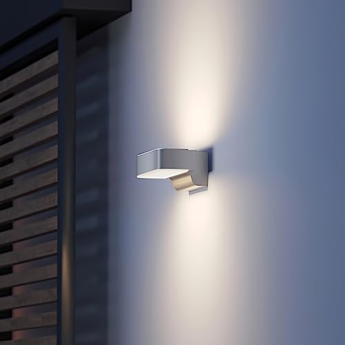Steinel LED Außenleuchte L 810 SC Connect, 160° iHF- Bewegungsmelder, 9.8 W, 3000 K, smarte Wandleuchte, dimmbar, Zeitpläne, silber – Bild 5